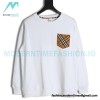 Burberry - 23fw Plaid Pocket Patchwork Round Neck Hoodie