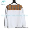Burberry - 23fw Plaid Pocket Patchwork Round Neck Hoodie