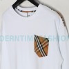 Burberry - 23fw Plaid Pocket Patchwork Round Neck Hoodie