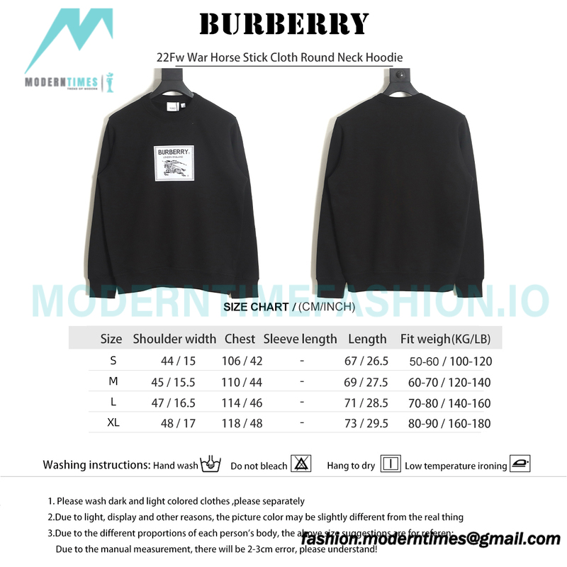 Burberry - 22Fw War Horse Stick Cloth Round Neck Hoodie