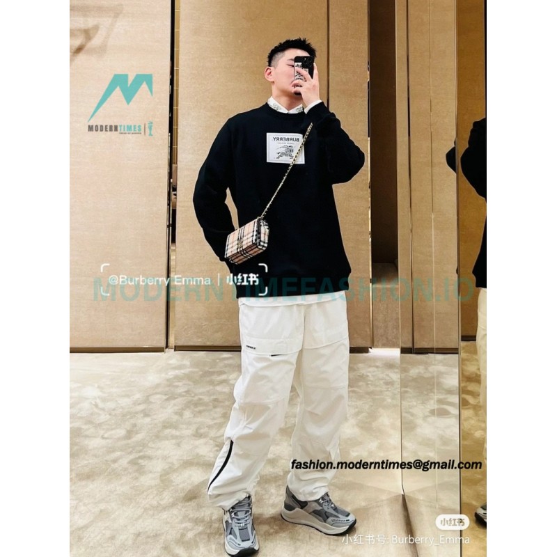 Burberry - 22Fw War Horse Stick Cloth Round Neck Hoodie