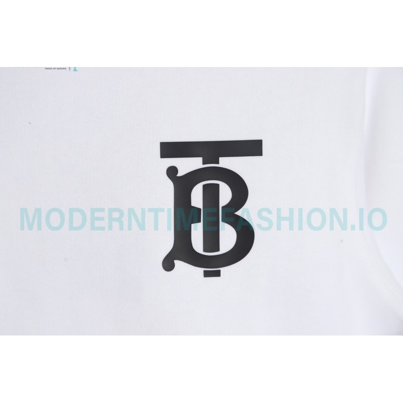 Burberry - 23FW Classic TB Letter Pressure Glue Round Neck Hoodie