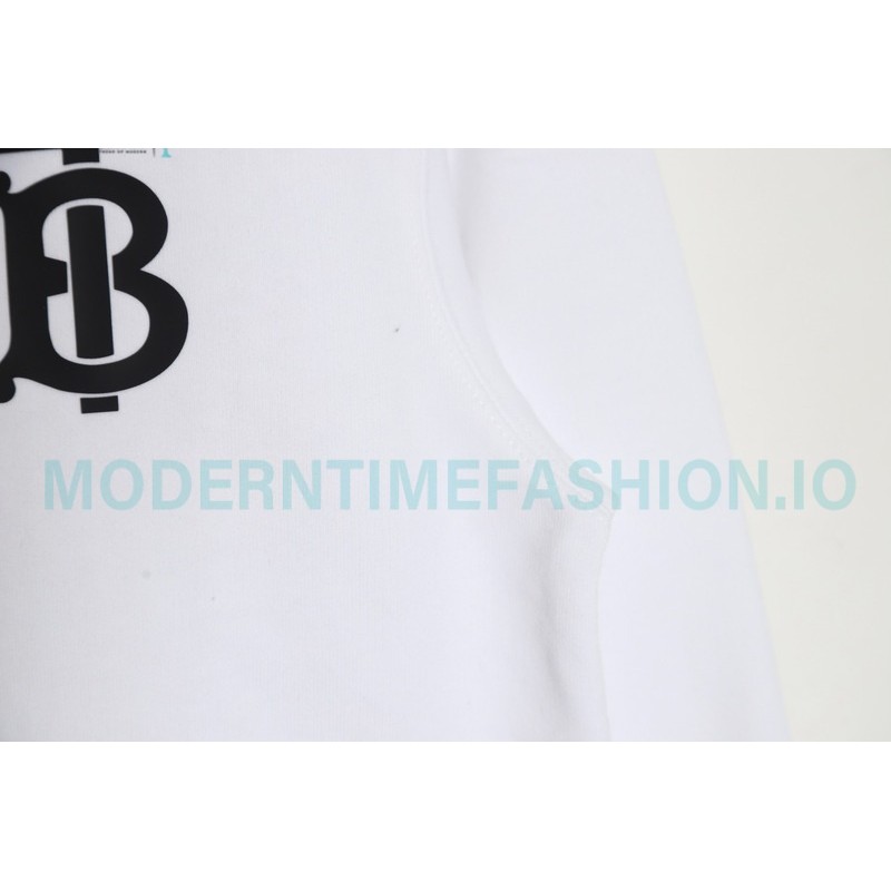 Burberry - 23FW Classic TB Letter Pressure Glue Round Neck Hoodie