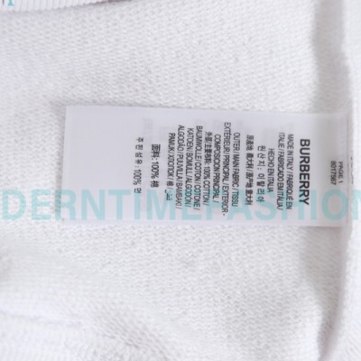 Burberry - 23FW Classic TB Letter Pressure Glue Round Neck Hoodie