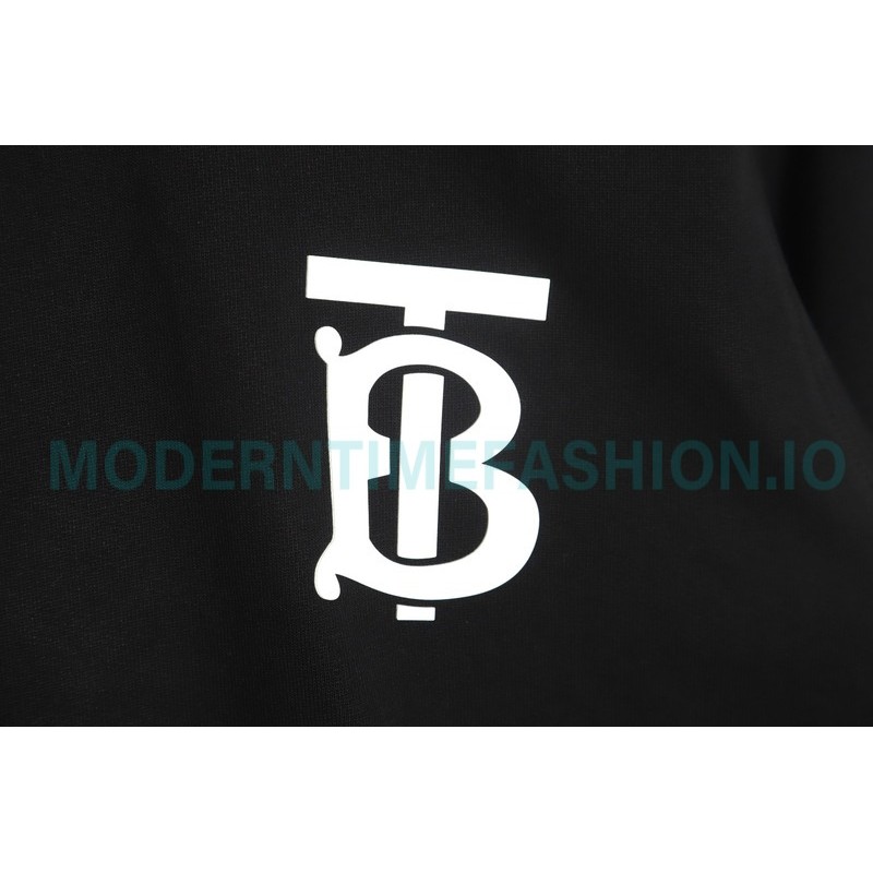 Burberry - 23FW Classic TB Letter Pressure Glue Round Neck Hoodie