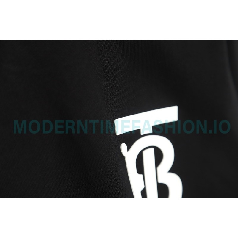 Burberry - 23FW Classic TB Letter Pressure Glue Round Neck Hoodie