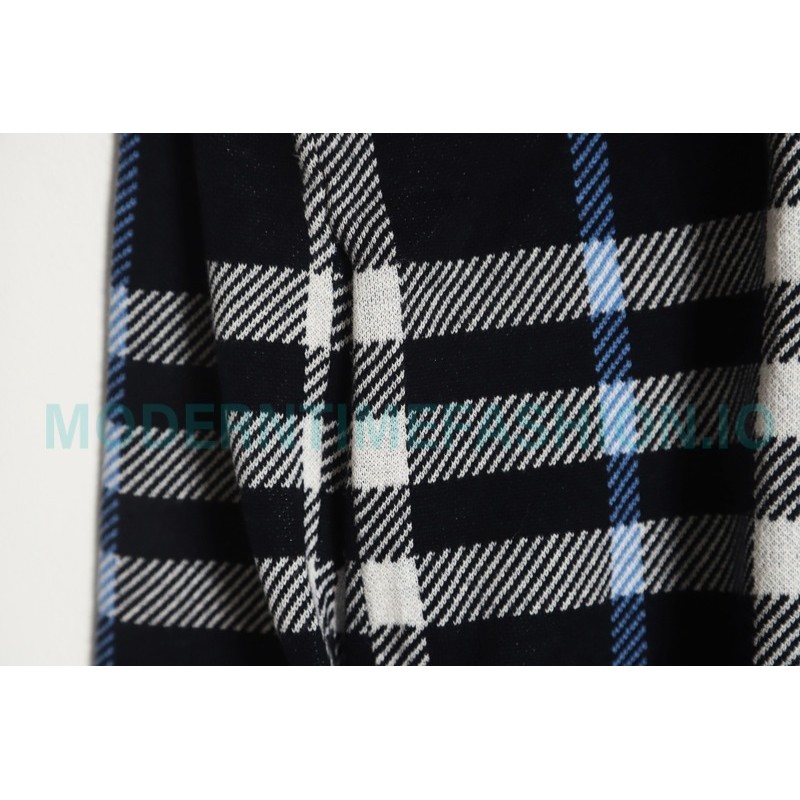 Burberry - 23FW Plaid Knit Hoodie