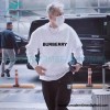 Burberry - Classic Foam Letter Printed Round Neck Hoodie