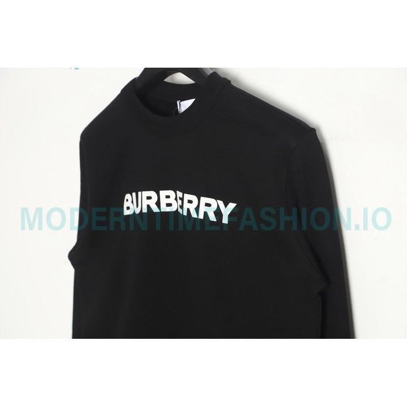 Burberry - Classic Foam Letter Printed Round Neck Hoodie