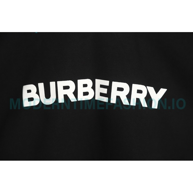 Burberry - Classic Foam Letter Printed Round Neck Hoodie