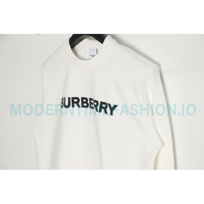 Burberry - Classic Foam Letter Printed Round Neck Hoodie