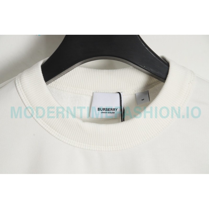 Burberry - Classic Foam Letter Printed Round Neck Hoodie