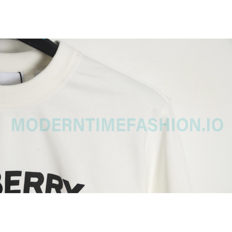 Burberry - Classic Foam Letter Printed Round Neck Hoodie