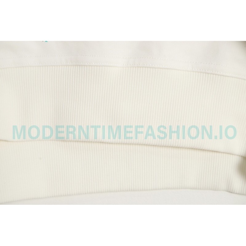 Burberry - Classic Foam Letter Printed Round Neck Hoodie