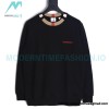 Burberry - Color Matching Round Neck Letter Embroidery Long Sleeve Hoodie