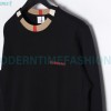 Burberry - Color Matching Round Neck Letter Embroidery Long Sleeve Hoodie
