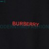Burberry - Color Matching Round Neck Letter Embroidery Long Sleeve Hoodie