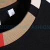 Burberry - Color Matching Round Neck Letter Embroidery Long Sleeve Hoodie