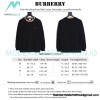 Burberry - Color Matching Round Neck Letter Embroidery Long Sleeve Hoodie