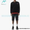 Burberry - Color Matching Round Neck Letter Embroidery Long Sleeve Hoodie