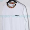 Burberry - Color Matching Round Neck Letter Embroidery Long Sleeve Hoodie