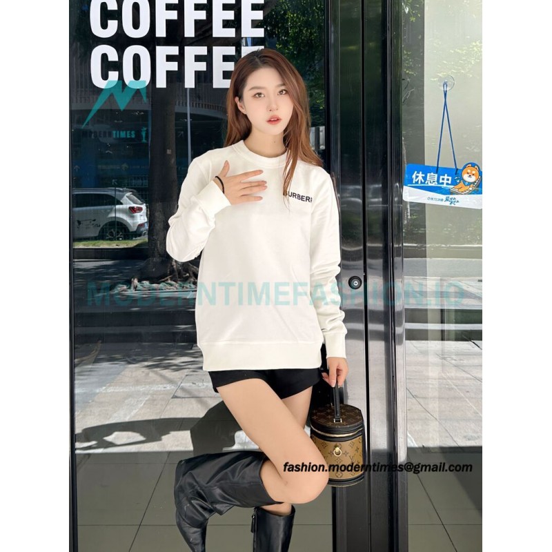 Burberry - 23FW Pressure Glue Small Label Round Neck Hoodie