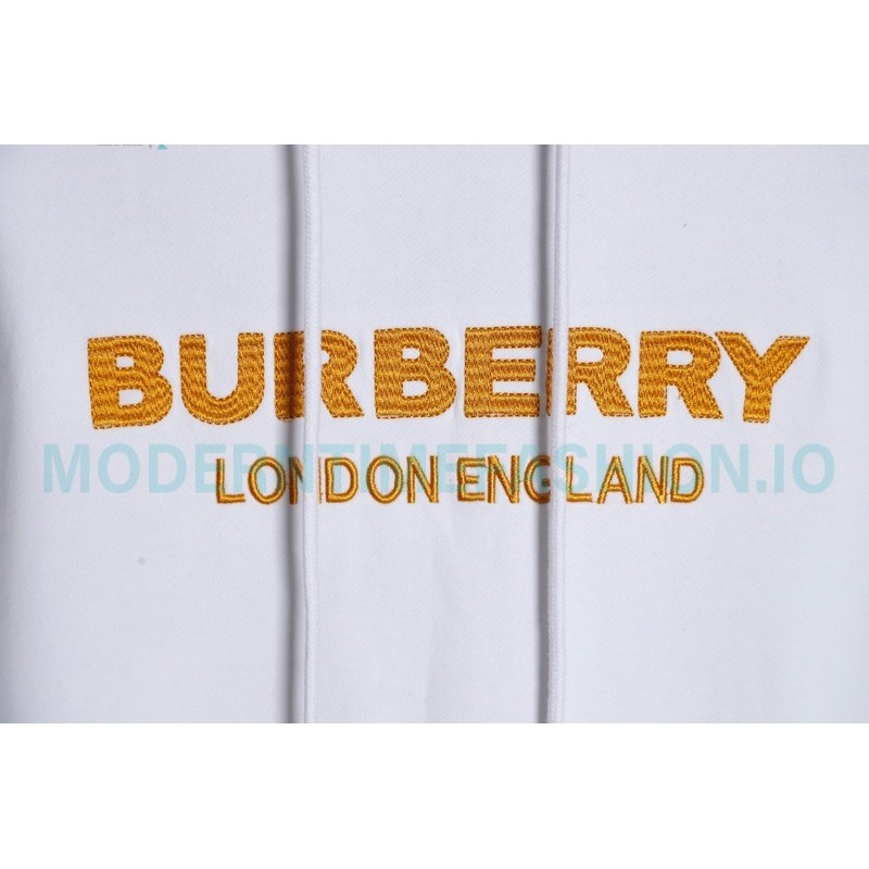  Burberry - 23FW Tatami Embroidery Hoodie