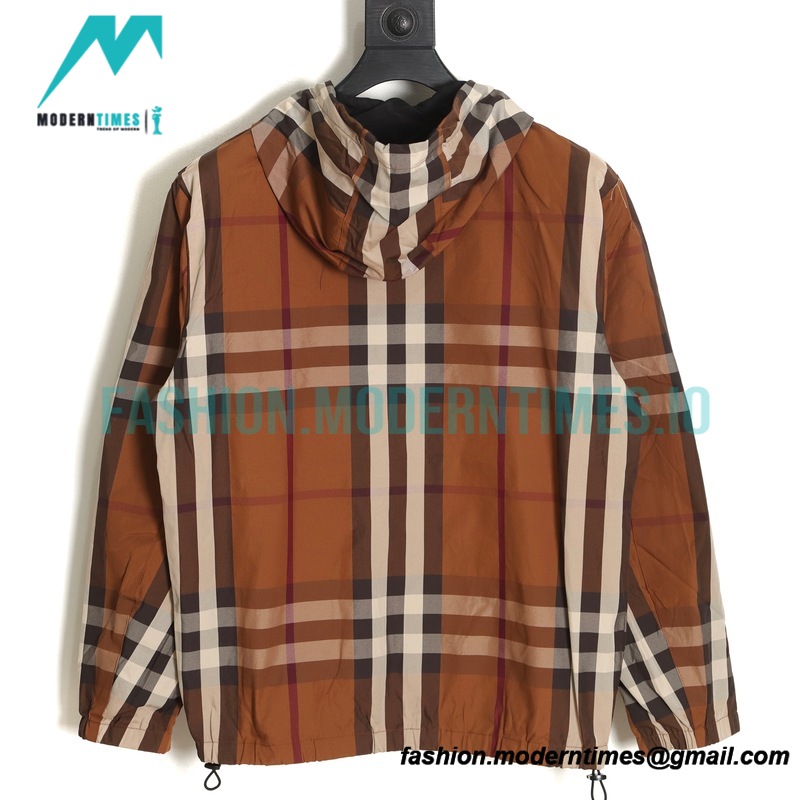 Burberry - Rubber Nameplate Brown Large Check Double-sided Jacket