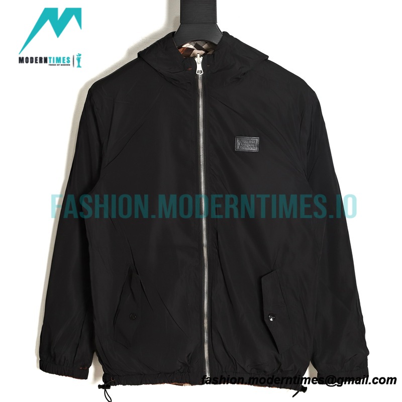 Burberry - Rubber Nameplate Brown Large Check Double-sided Jacket