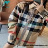 Burberry - 22FW Check Wool Zippered Shirt Jacket