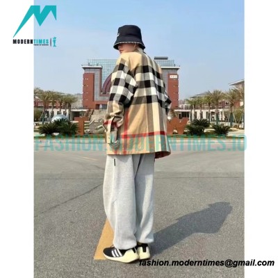 Burberry - 22FW Check Wool Zippered Shirt Jacket