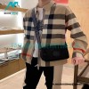 Burberry - 22FW Check Wool Zippered Shirt Jacket