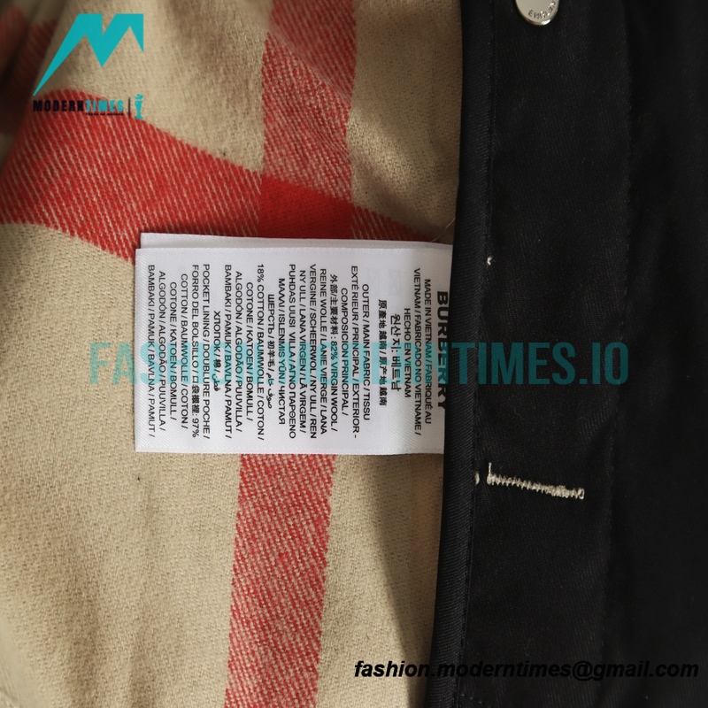 Burberry - 22FW Check Wool Zippered Shirt Jacket