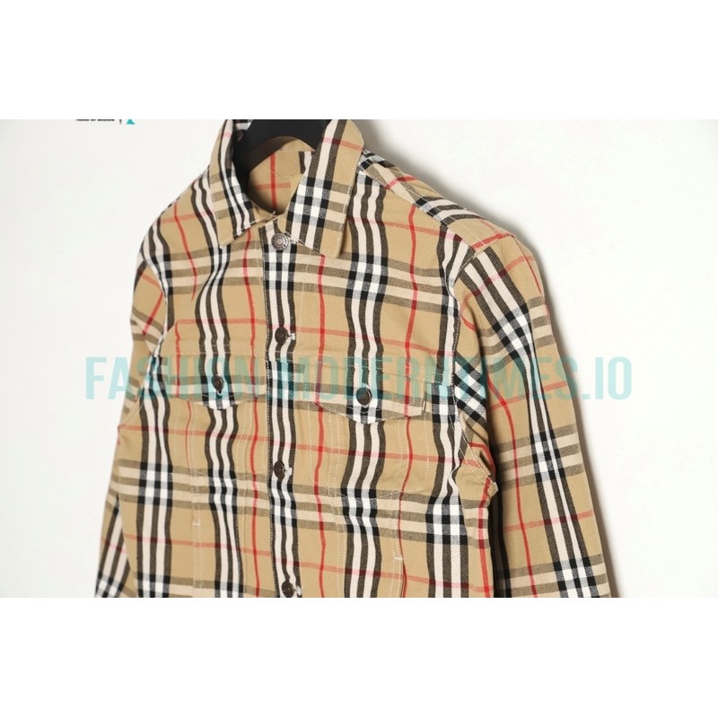  Burberry - Supreme  Co-branded Warhorse Embroidered Denim Jacket