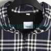 Burberry - 23FW New Blue And White Checked Hooded Jacket