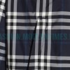 Burberry - 23FW New Blue And White Checked Hooded Jacket