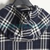 Burberry - 23FW New Blue And White Checked Hooded Jacket