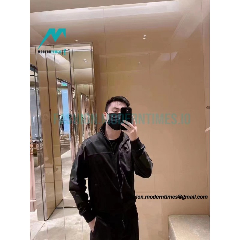 Burberry - 22FW Logo Printed Sleeves Functional Zipper Jacket