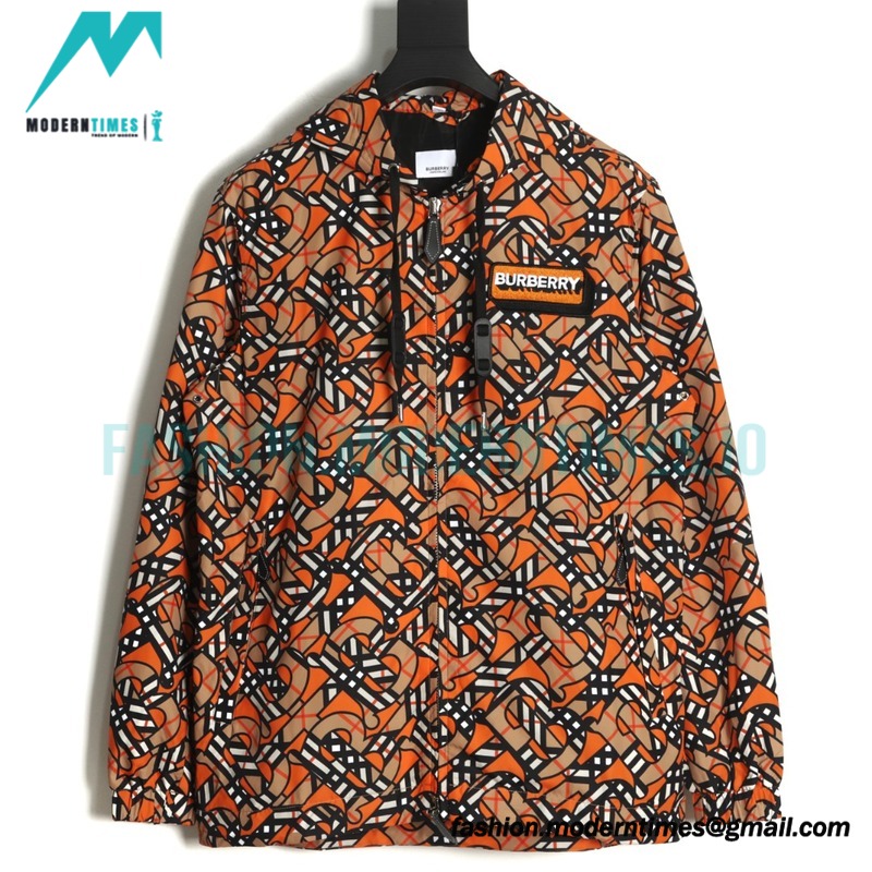 Burberry - 22FW Digital Printed Nylon Hooded Coat