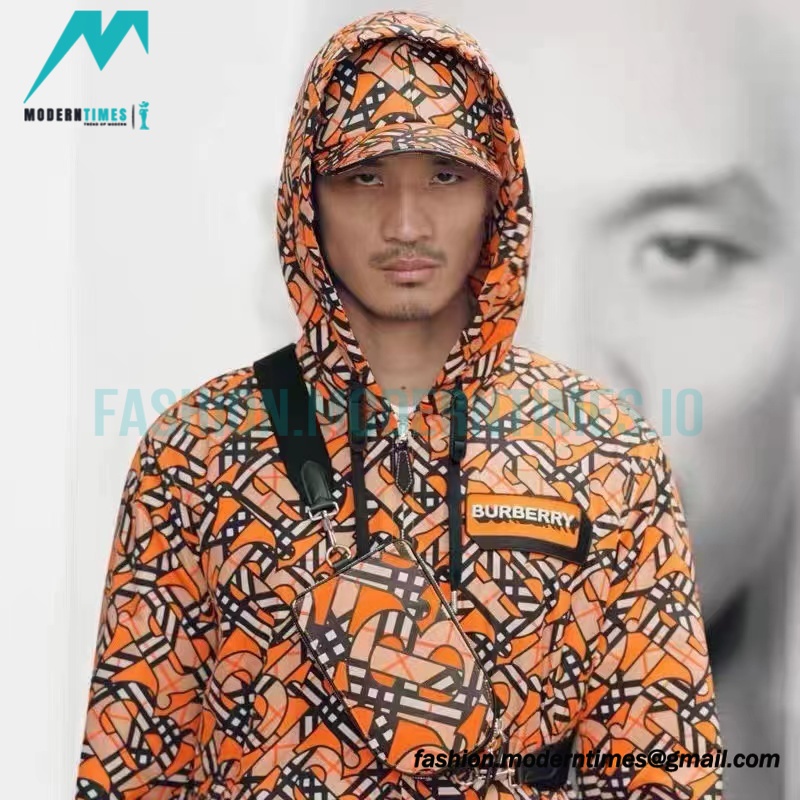 Burberry - 22FW Digital Printed Nylon Hooded Coat