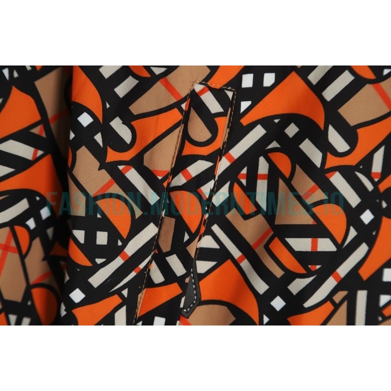 Burberry - 22FW Digital Printed Nylon Hooded Coat