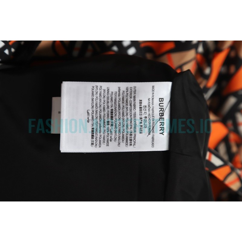 Burberry - 22FW Digital Printed Nylon Hooded Coat