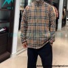 Burberry - Functional Plaid Stand Collar Thin Coat