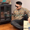Burberry - Functional Plaid Stand Collar Thin Coat