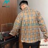 Burberry - Functional Plaid Stand Collar Thin Coat