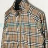 Burberry - Functional Plaid Stand Collar Thin Coat