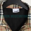 Burberry - Functional Plaid Stand Collar Thin Coat