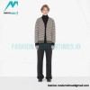 Burberry - 23FW Black And White Plaid V-neck Knit Sweater Cardigan