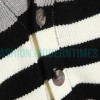 Burberry - 22FW POP Co-branded Inlaid Gray Striped Cardigan