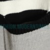 Burberry - 22FW POP Co-branded Inlaid Gray Striped Cardigan